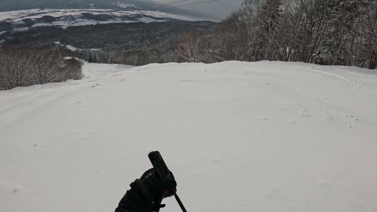 FURANO SKIING 눈내리고 처음 내려가는 짜릿함