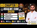 OSH&WC Code 2020 Chapter 1 | Short Title, Commencement & Definitions | Mining Sirdar & Overman Exam