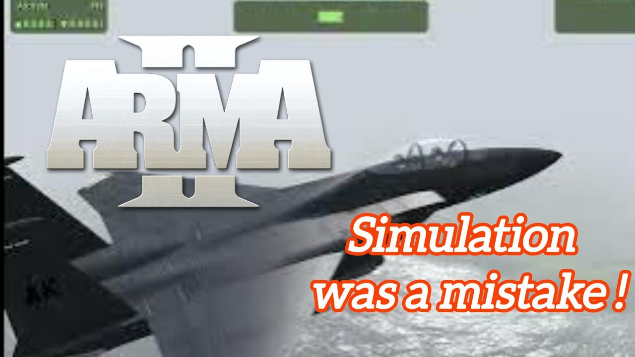 Arma 2 on Low End PC | F-15 Flying & Realistic Simulation