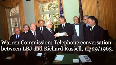 LBJ and Richard Russell 11/29/1963. 8:55P.