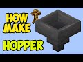 MINECRAFT how to craft HOPPER (EASY)