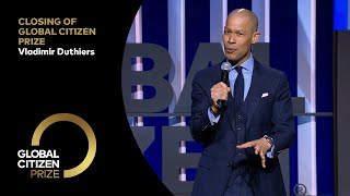 Host Vladimir Duthiers Thanks Guests for Attending the Awards Ceremony | Global Citizen Prize 2024