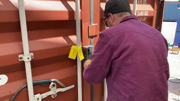 Weld On Shipping Container Lock Box - Keep Out the Thieves!