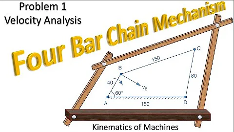 Velocity Analysis of mechanism | Four Bar Chain Mechanism | velocity diagram | KOM