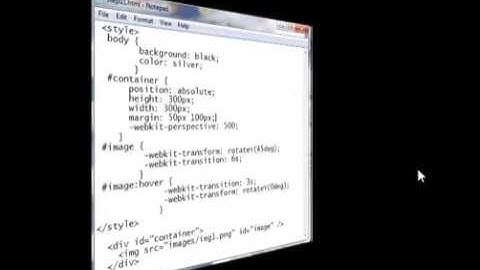 HTML5 CSS3 3D Animation