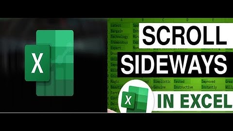 Excel Tips and Tricks - CTRL + Shift to Scroll Left Right by Mouse