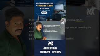 ASSISTANT PROFESSOR IN COMPUTER SCIENCE & LECTURER IN POLYTECHNIC | PYQ SHOT |MASTER KEY ACADEMY