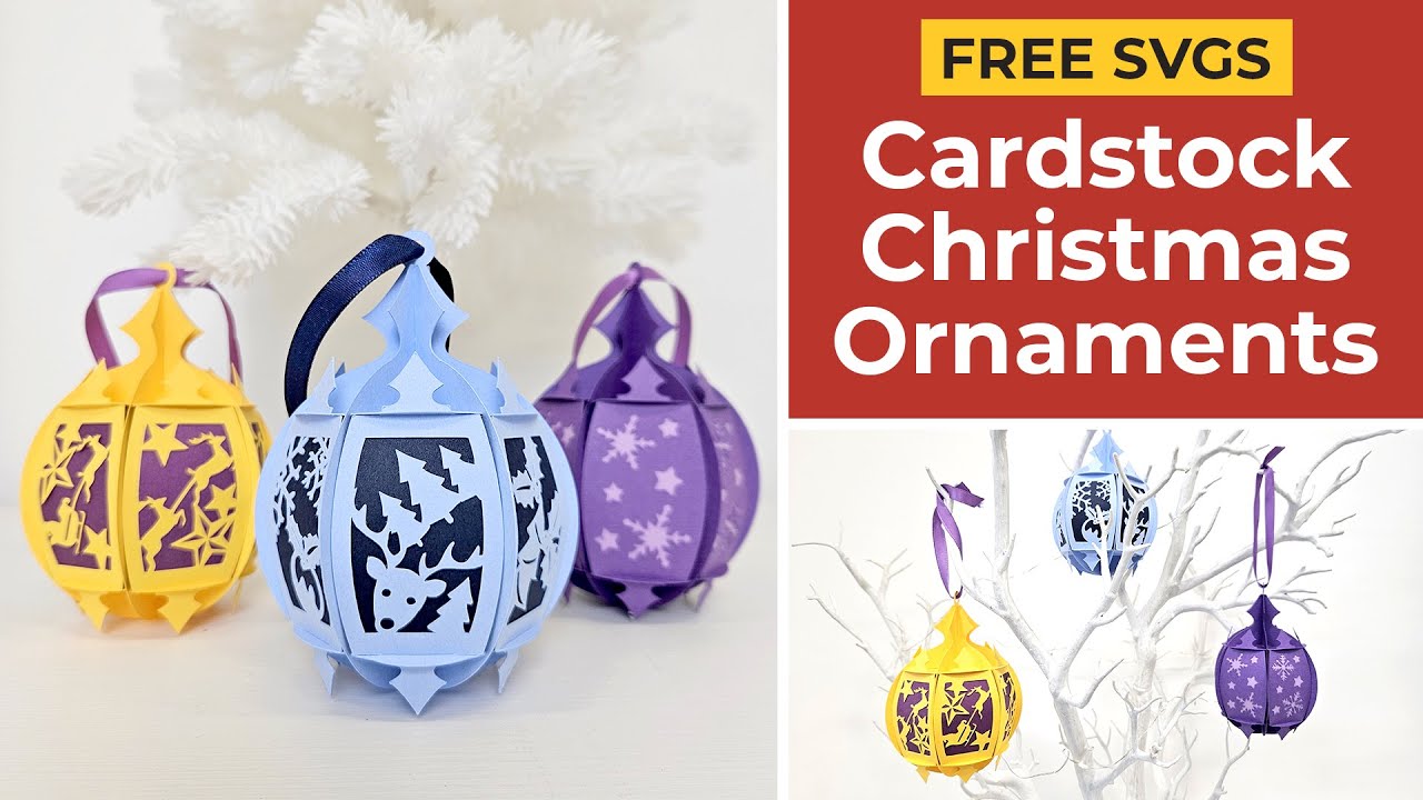 Cardstock Christmas Ornaments That SLOT Together! 🤯 