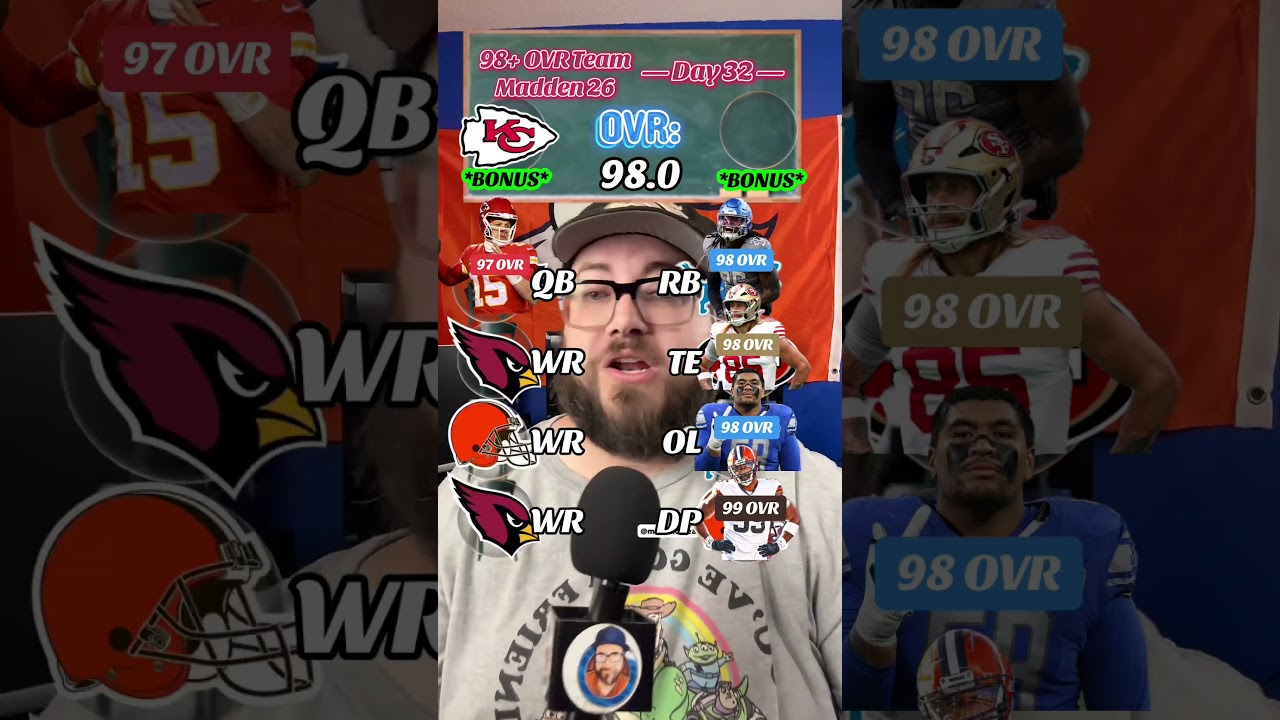Trying to build a 98 ranked overall team on Madden 26: Day 32 