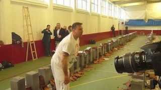 TILE BREAKING WORLD RECORD CHALLENGE 2013 - LISA & CHRIS VIRTUE TKD