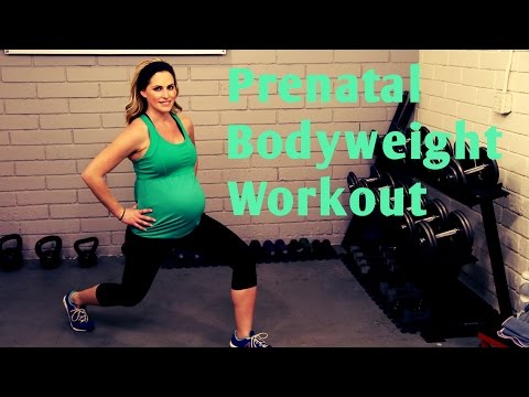 25 Minute Prenatal Bodyweight Workout-No equipment workout for 1st, 2nd and 3rd Trimesters