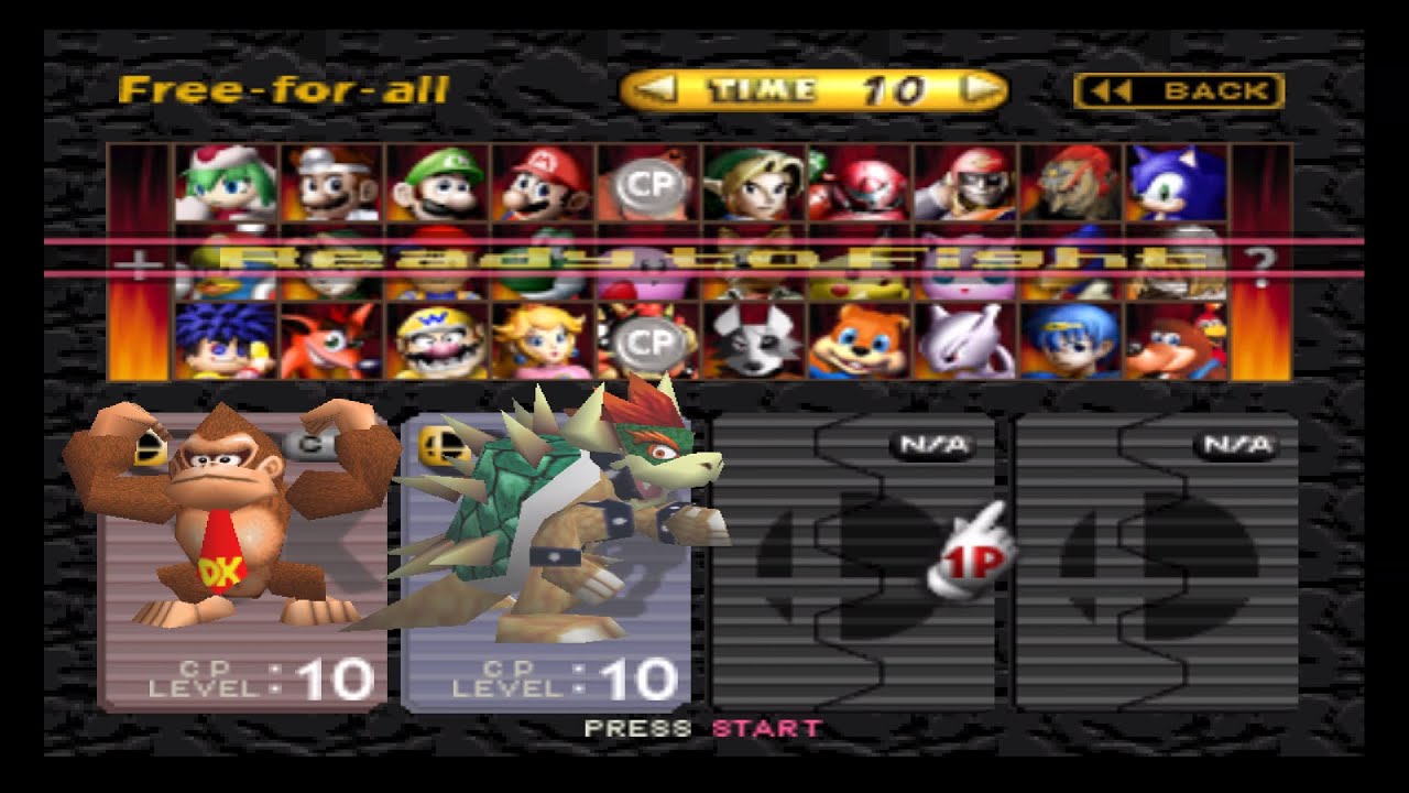 Smash Remix: Giant DK Vs Giga Bowser (Level 10 CPU Battle!)