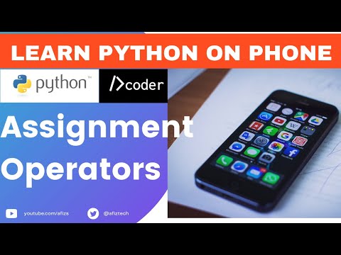 Python on Phone: 9 Assignment Operators in Python #Python #Dcoder #Operators
