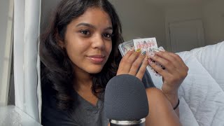 asmr press on nails haul 💅 (nail tapping, plastic crinkling, close whispers)