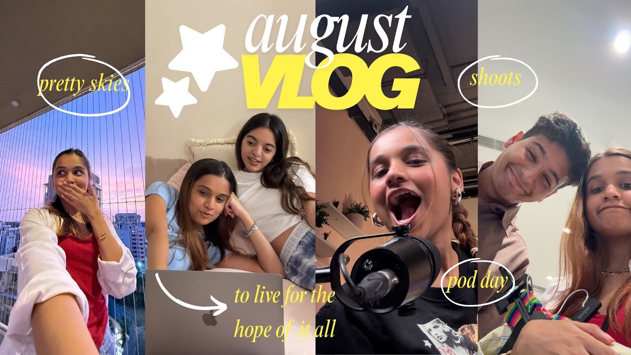 A FEW DAYS IN AUGUST// VLOG (podcast shoot, brand shoots, shopping, pretty skies and more)