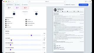 FastCV (Beta) - a modern resume builder for creating clean, pixel-perfect resumes in minutes. screenshot 3