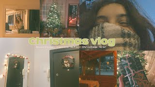 Christmas vlog 🎄 | decorating, wrapping gifts, christmas trip, aesthetic