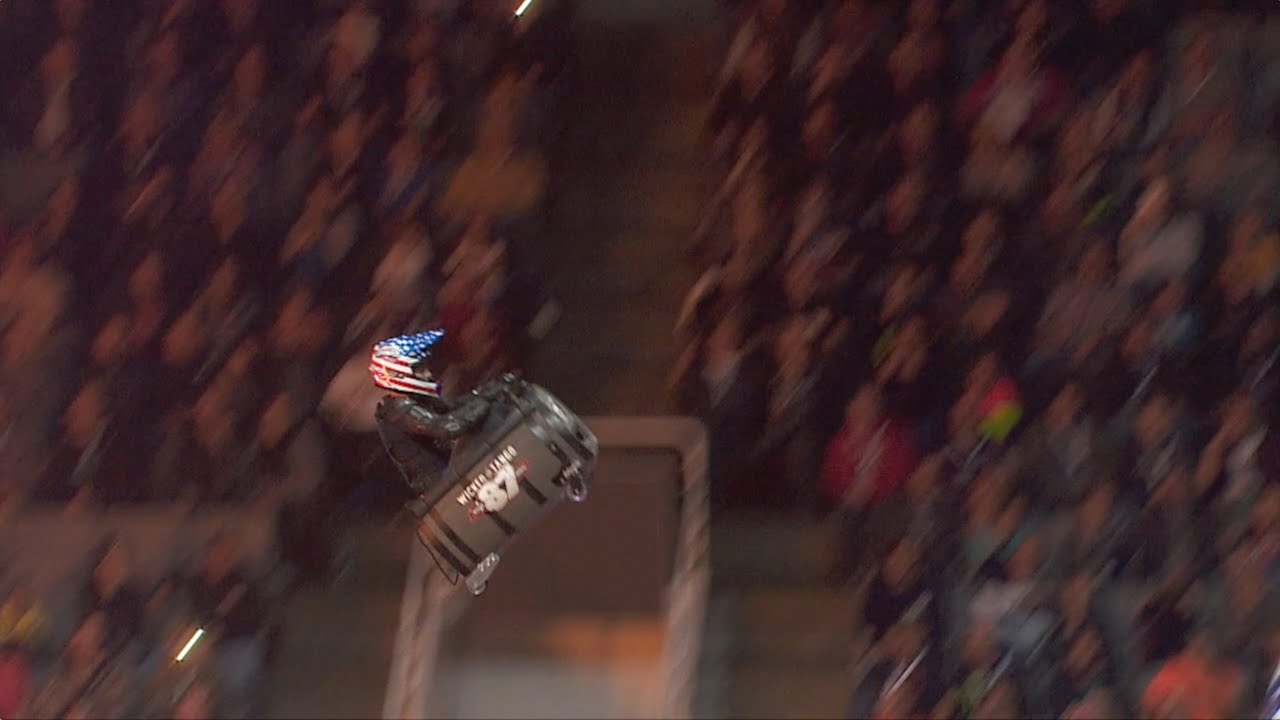 Jumping a Whiskey Barrel | Nitro Circus Contraptions