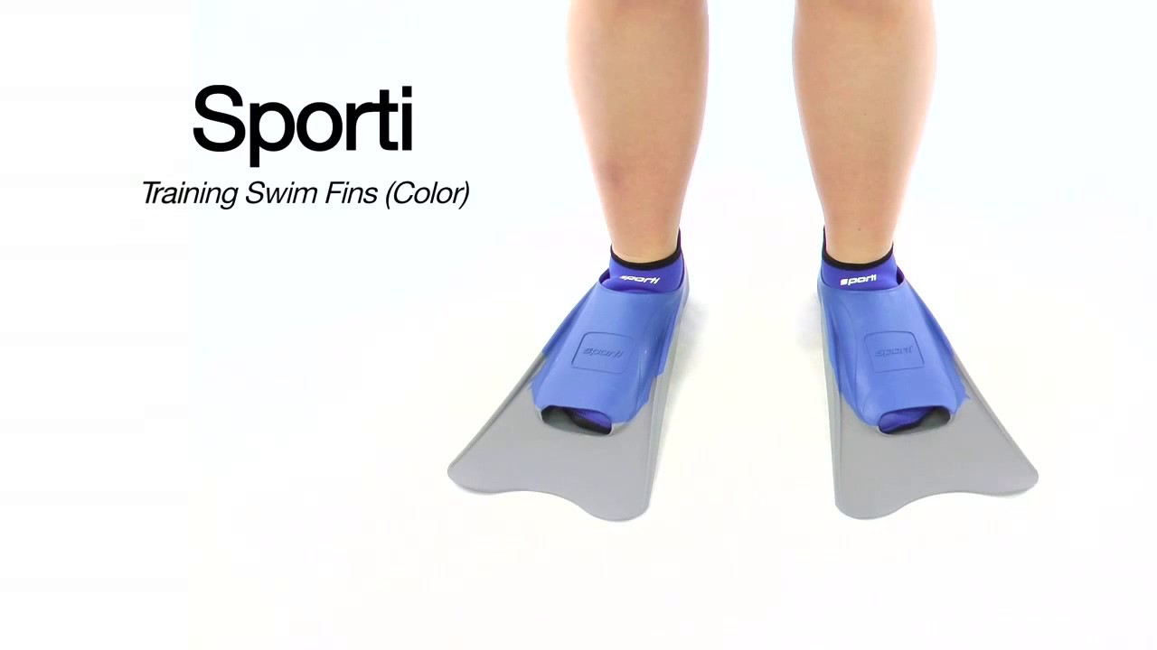 Sporti Training Swim Fins (Color) YouTube