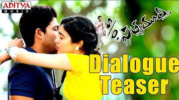 S/o Satyamurthy Dialogue Teaser - Allu Arjun ,Samantha