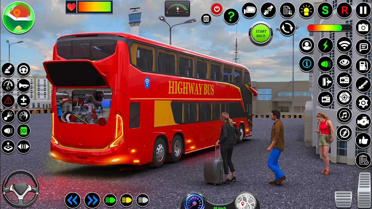 Bus simulator indonesia | US Coach Bus Driving Simulator | Real Coach Bus Drive Simulator |