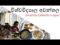 Food Vlog 3 - University Cafeteria in Japan- විශ්වවිද්‍යාල අවන්හල