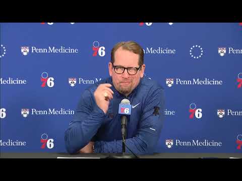 Joel Embiid & Sixers dominate Pistons again - 76ers Coach Nick Nurse post game press conference #nba