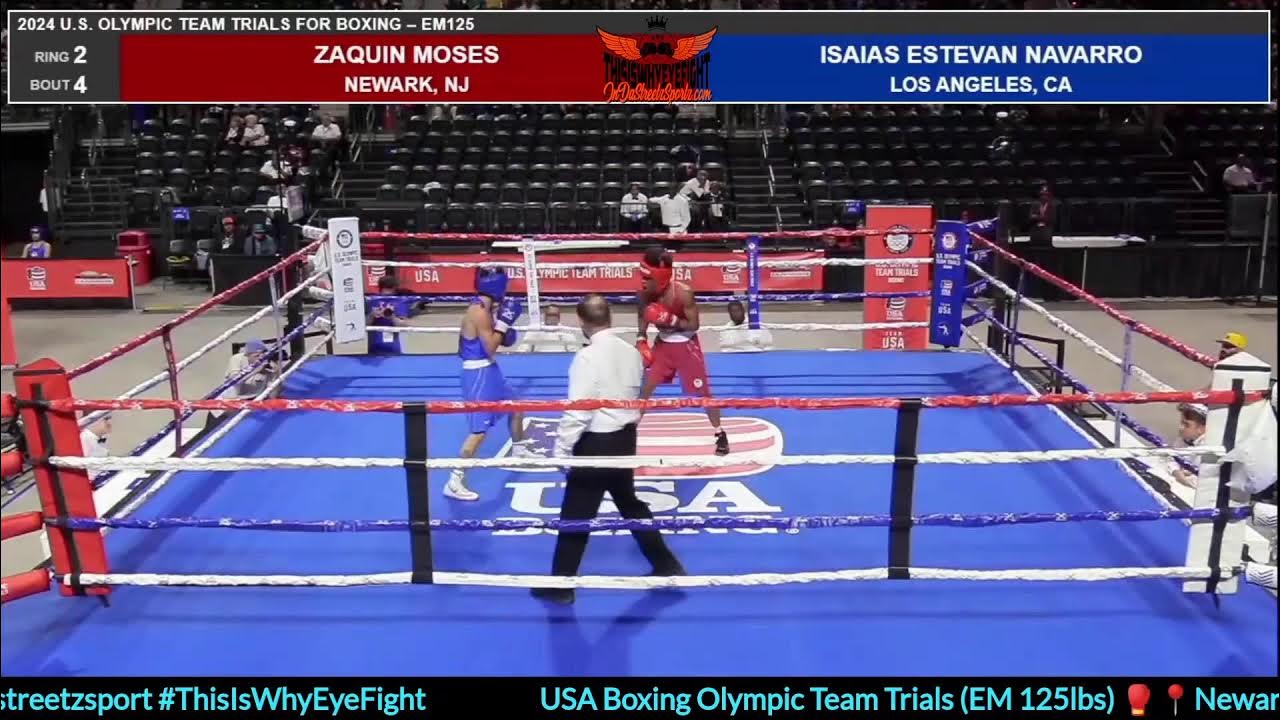 USA Boxing Olympic Team Trials (EM 125lbs) 🥊 Zaquin Moses vs Isaias