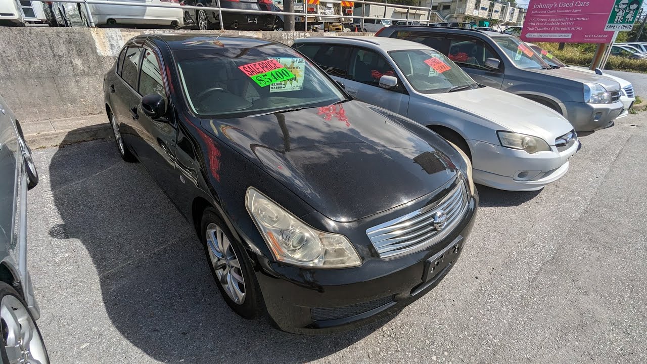 Johnny's Used Cars Okinawa 2007 Nissan Skyline (16671) YouTube