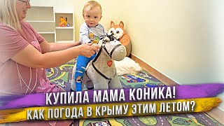 Реакция ребенка на игрушечного коня! Что с погодой в Крыму? Вкусный подарок от подписчиков.