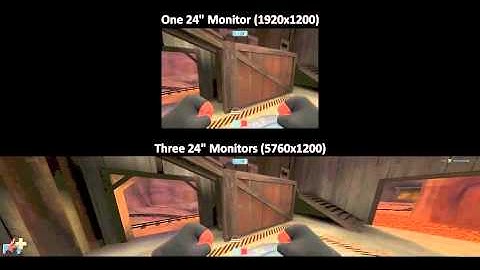 Team Fortress 2 Triple Monitors versus Single monitor