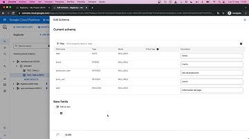 Crear Tabla Desde Una Hoja de Calculo - BigQuery