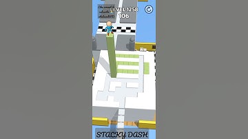 STACKY DASH LVL 1258 GAMEPLAY ANDROID|IOS #shorts #stackydash #stackydashgame #stackydashgameplay