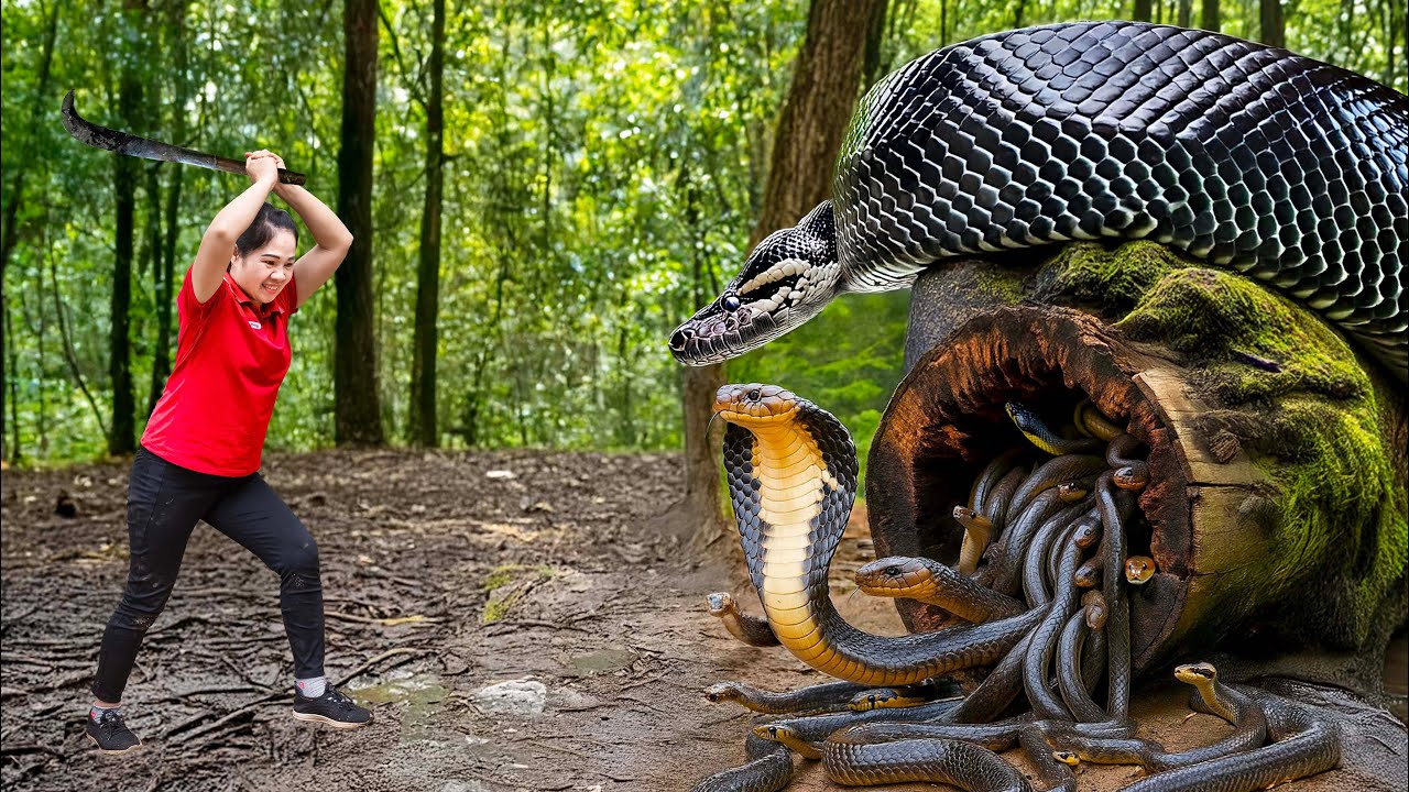 Harvesting 99 Giant Cobras The Deep Forest & Go To Market Sell - Terrifying Moment | Lý Thị Hằng
