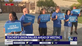 CCSD teachers rally for 10% pay raise in new contract
