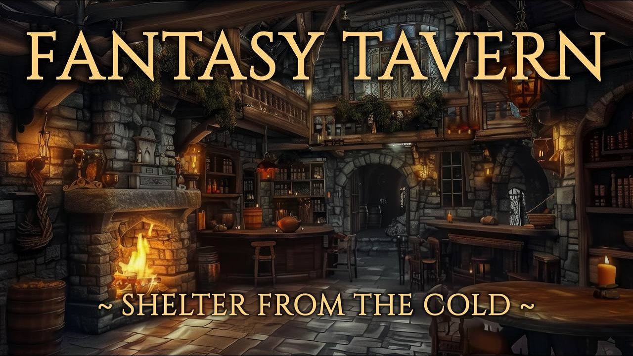 Winter Tavern Warmth | Celtic Music & Crackling Fire Sounds