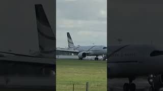 Kazakhstan Airbus A320(ACJ) Landing at Stansted #shorts