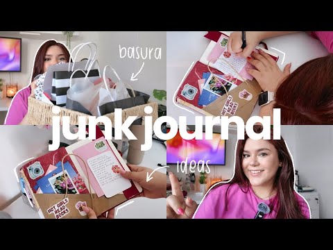 Junk journal desde cero | arte con basura e ideas para tus cuadernos 🗑️🎀
