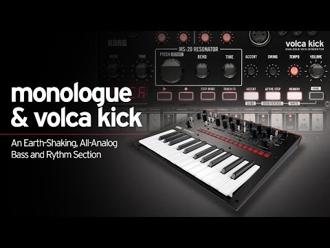 Korg Monologue and Volca Kick: An Earth-Shaking, All-Analog Bass and Rhythm Section