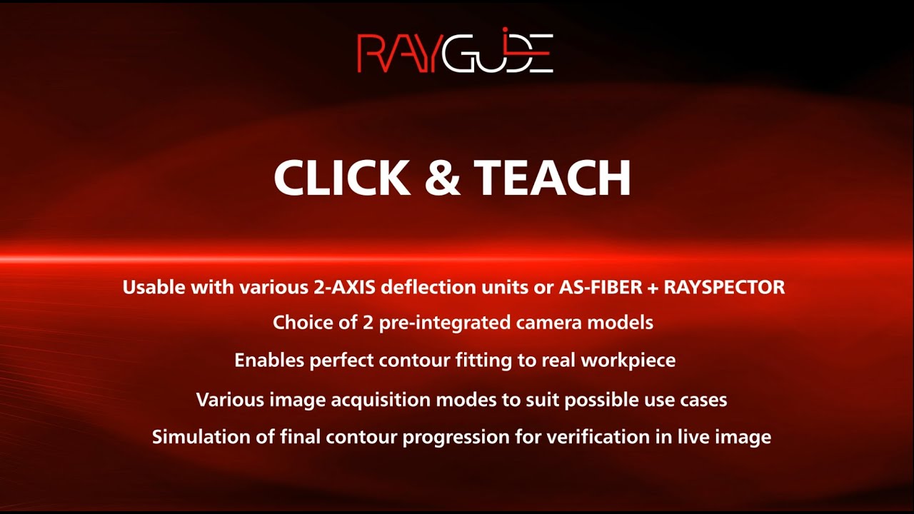 Ray Guide RAYGUIDE - Click & Teach - YouTube