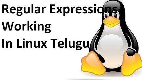 Regular Expressions In Kali Linux Or Linux In Telugu 2020