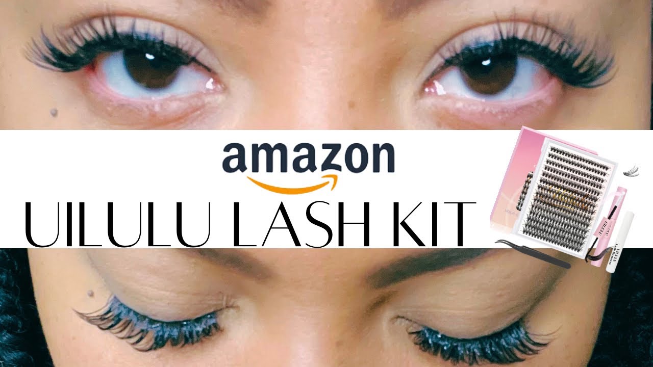 DIY Lash Extensions AT Home | Amazon UILULU Individual Lash Clusters ...