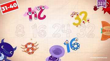Endless Numbers Funny Gameplay Part 4 (31-40 Numbers) #kidsgames #educationalgames #funny