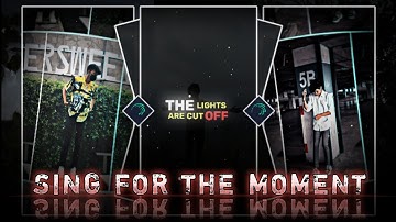 "SING FOR THE MOMENT new style status video edit alight motion xml" by THE PAPPU EDITOR