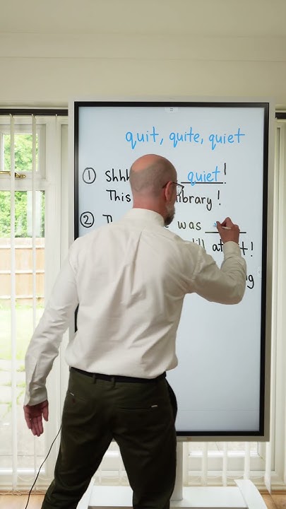 Quit Quiet Quite learnenglish grammar YouTube quit-quiet-quite-learnenglish-grammar-youtube