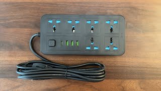 ⚒️ Lesson 298: 10A, 2500w multi-function safe power outlet, integrated USB port for charging phon...