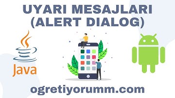 Android Mobil Programlama Dersleri Java & Kotlin #30 Java Uyarı Mesajı (AlertDialog) #AndroidStudio