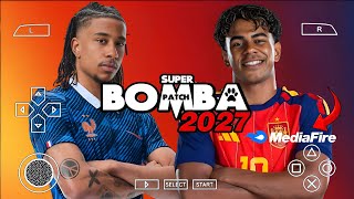 🚨 PATCH BOMBA 2027 (PPSSPP) DIRETO DO MEDIAFIRE! NOVA TIFO, PLACAS DE PUBLICIDADE CURVAS, GRÁFICOS