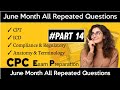 Part 14, 90000 Series question | CPC Exam all repeated questions | Medical Coding | June Month |