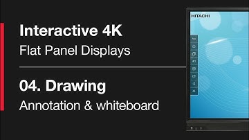 Hitachi Interactive Flat Panel Displays Tutorial Series - 5. Drawing